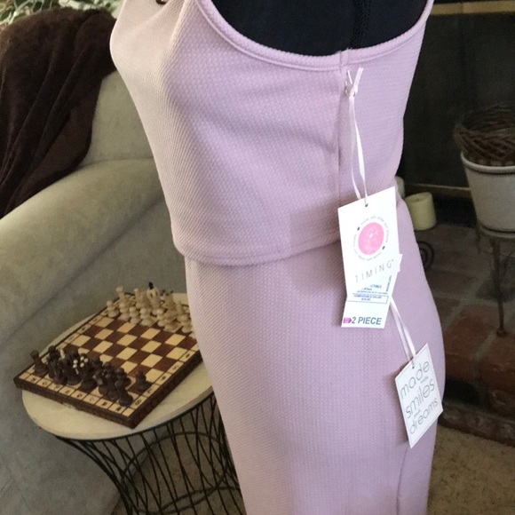NWT Timing Mauve 2 Piece Tank Top And Skirt Set - Picture 6 of 7